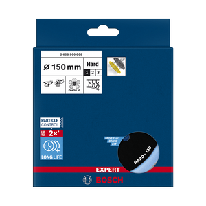 Bosch Backing Pad 150mm, EXPERT Multihole Sanding Pad Universal, Hard - 2608900008