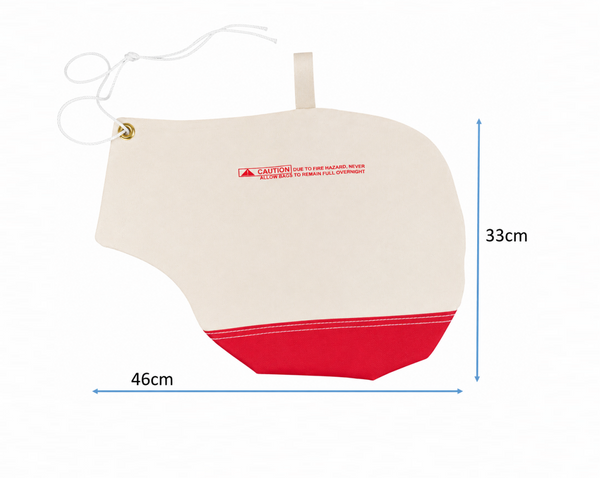 Edger Dust Bag with Vinyl Red Bottom Standed Size - 9061