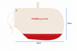 Edger Dust Bag with Vinyl Red Bottom Large - 9051