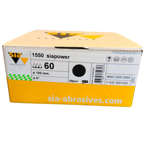 SIAPOWER 1550 Disc 150mm No Hole Green Hook & Loop (Box of 50)