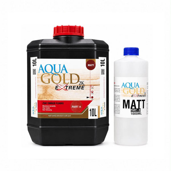 Aqua Gold 2K Extreme Water Base Floor Finish 11L Kit – Part A & B