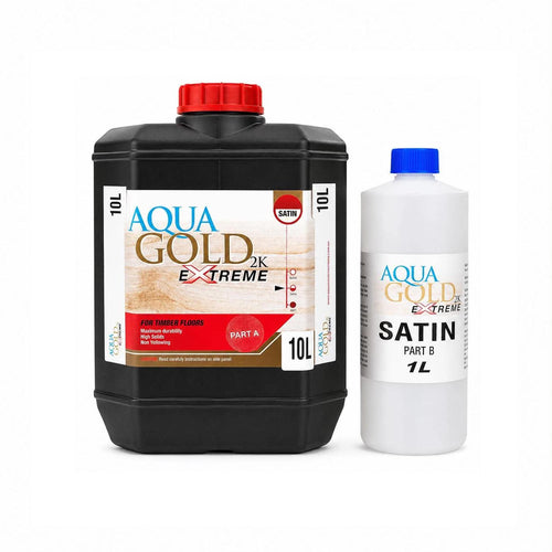 Aqua Gold 2K Extreme Water Base Floor Finish 11L Kit – Part A & B