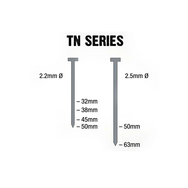 Airco T-Nails, Electro Galvanised