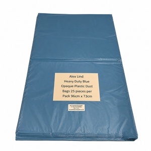 Alex Lind Heavy Duty Blue Opaque Dust Plastic Bags 96cm x 73cm (Pack of 25)