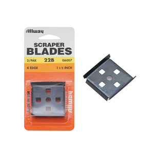 Allway 22B Scraper Blades 38mm (2 per Pack)