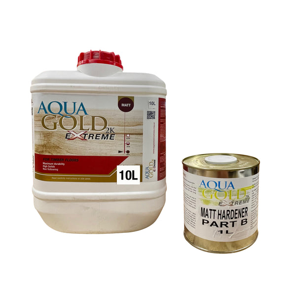 Aqua Gold 2K Extreme Water Base Floor Finish 11L Kit – Part A & B