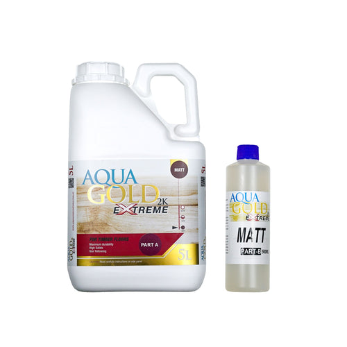 Aqua Gold 2K Extreme Water Base Floor Finish 5.5L Kit – Part A & B