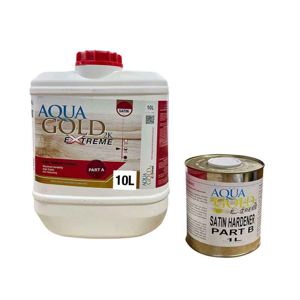 Aqua Gold 2K Extreme Water Base Floor Finish 11L Kit – Part A & B