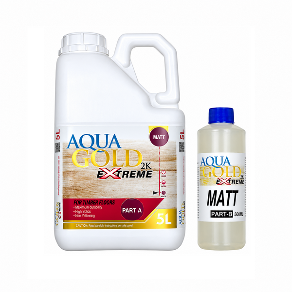 Aqua Gold 2K Extreme Water Base Floor Finish 5.5L Kit - Part A & B