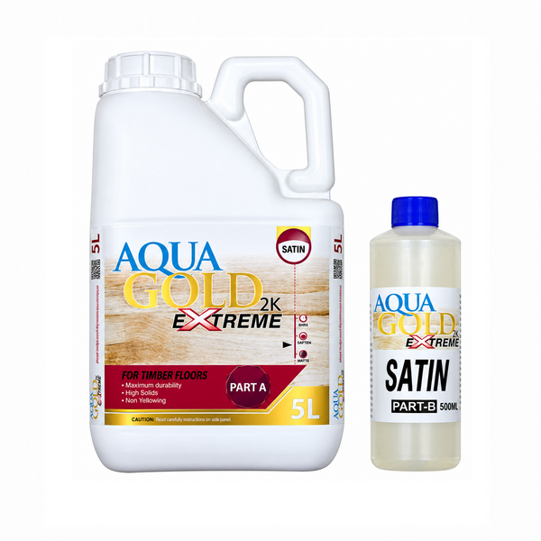 Aqua Gold 2K Extreme Water Base Floor Finish 5.5L Kit - Part A & B