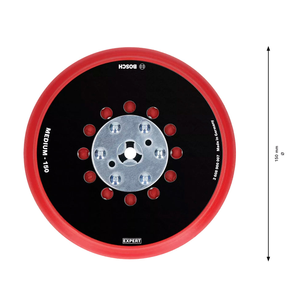Bosch GET 75-150 Backing Pad Medium Expert 150mm Multi Hole Universal