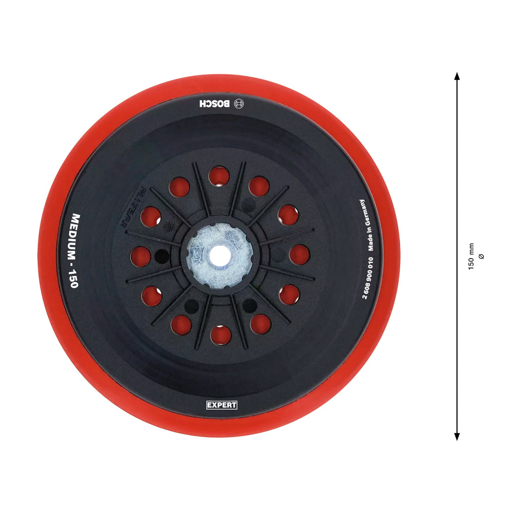 Bosch GEX 150 Backing Pad Medium – Expert 150mm Multihole Long life