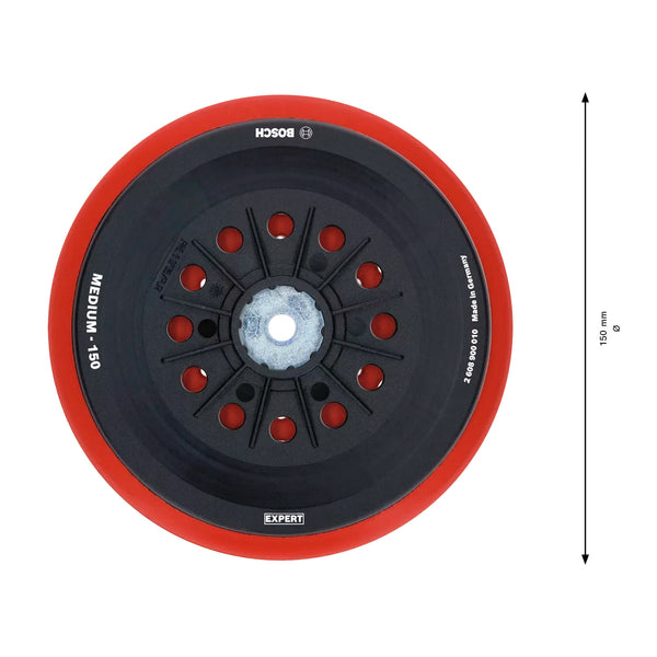 Bosch GEX 150 Backing Pad Medium – Expert 150mm Multihole Long life