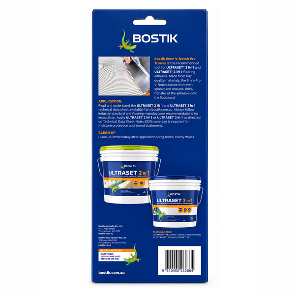 Bostik PRO TROWEL 6mm V-Notch Ultraset 3 in 1