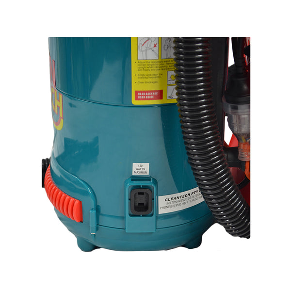 Cleantech Backpack Piggy Vacuum Cleaner 1200 W Motor