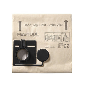 Festool 452971 CT 33 Replacement Filter Bags (5 pack)