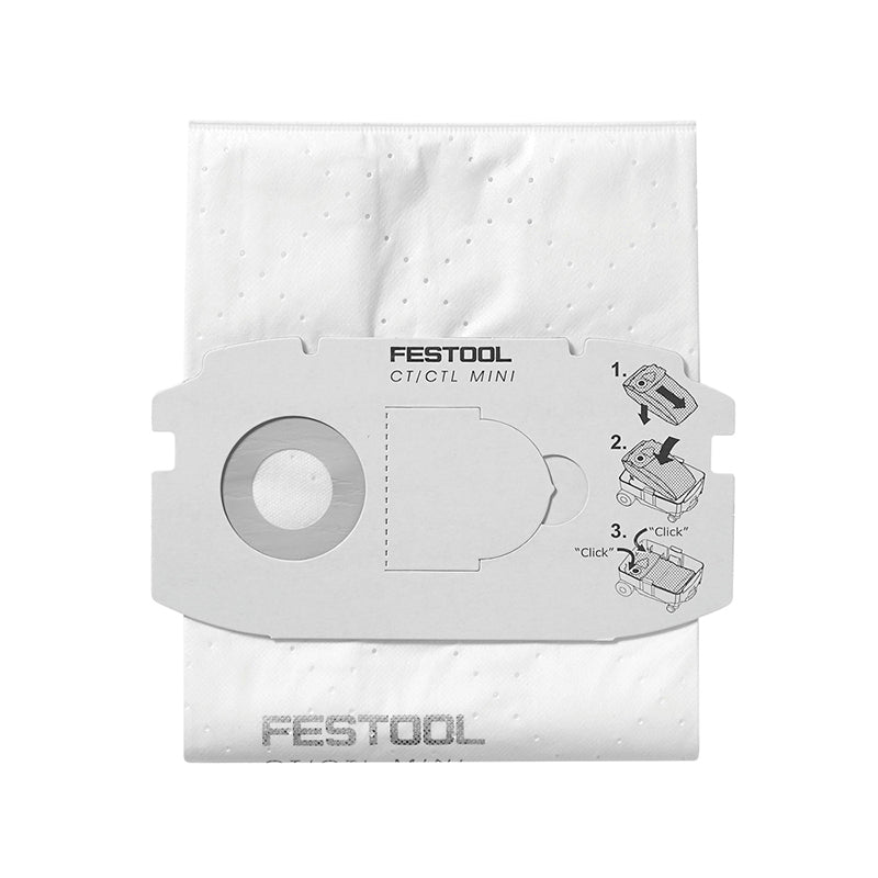 Festool 498411 CT MIDI Self Cleaning Filter Bags (5 pack)