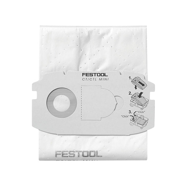 Festool 498411 CT MIDI Self Cleaning Filter Bags (5 pack)