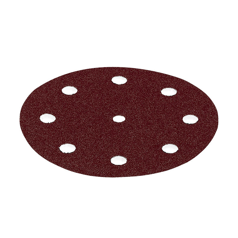 Festool 499094 StickFix Rubin Abrasive 125mm 9 Hole Discs (50 per box)