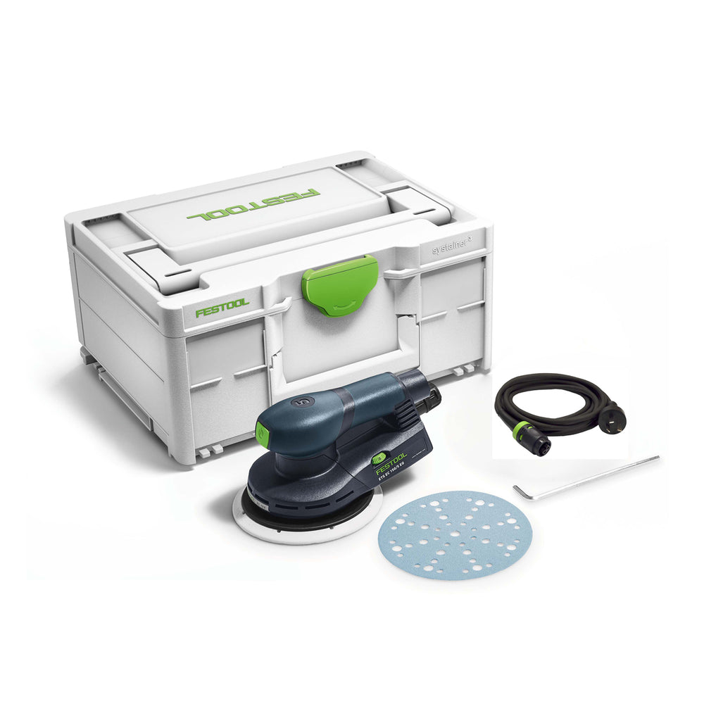 Festool 576333 ETS EC 150mm Brushless Random Orbital 5mm Sander in Systainer Plug & Play