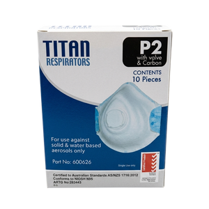 Steel Drill Titan P2 Valved Respirator with Carbon Filter Moulded (Pack of 10)