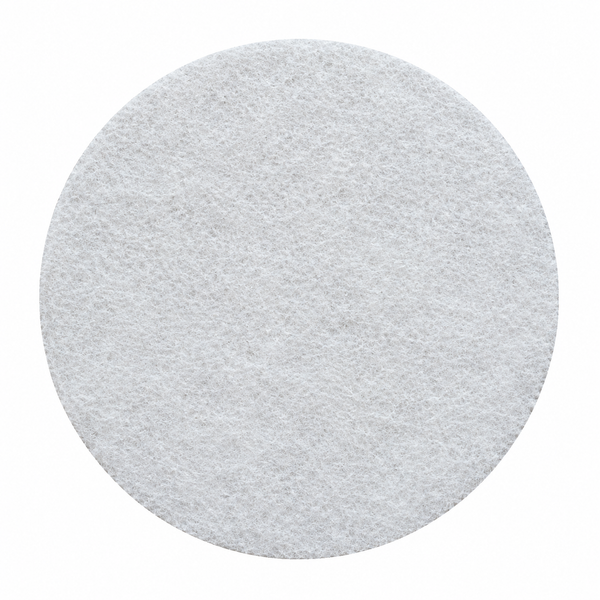 Glomesh Floor Pad Disc Super Polish White 200mm No Center Hole