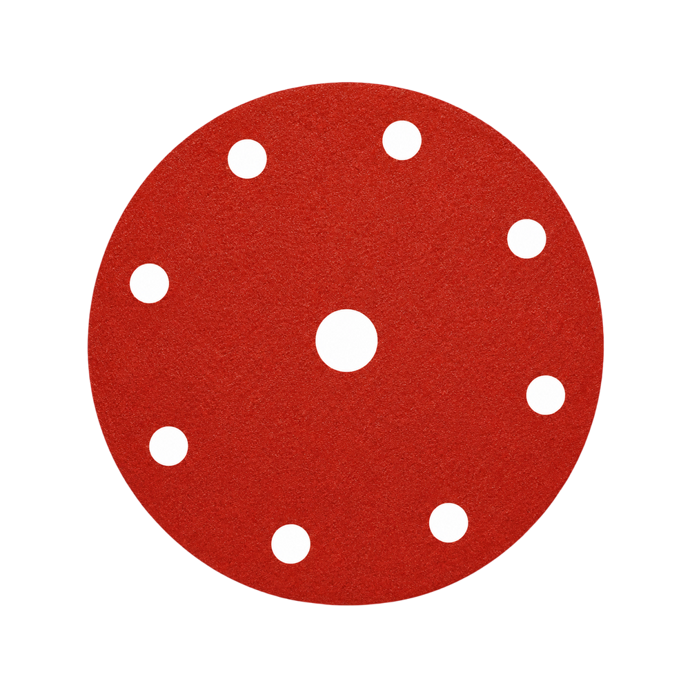 Inferno Red Ceramic Disc Velcro 150mm 9 Hole (Box of 50)