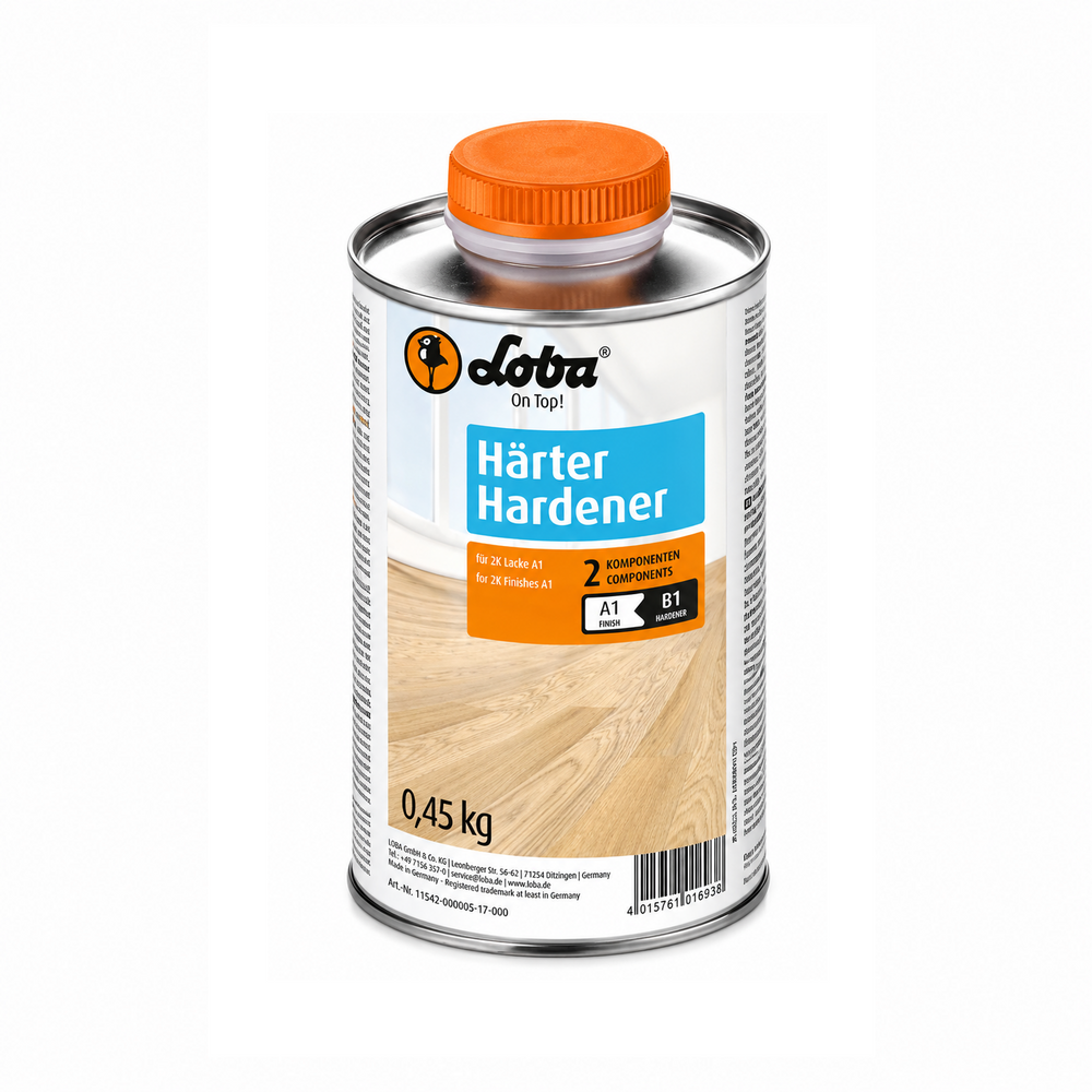 LOBADUR WS 2K B1 Matt / Satin - Semi / Gloss - Invisible Hardener Only 450g