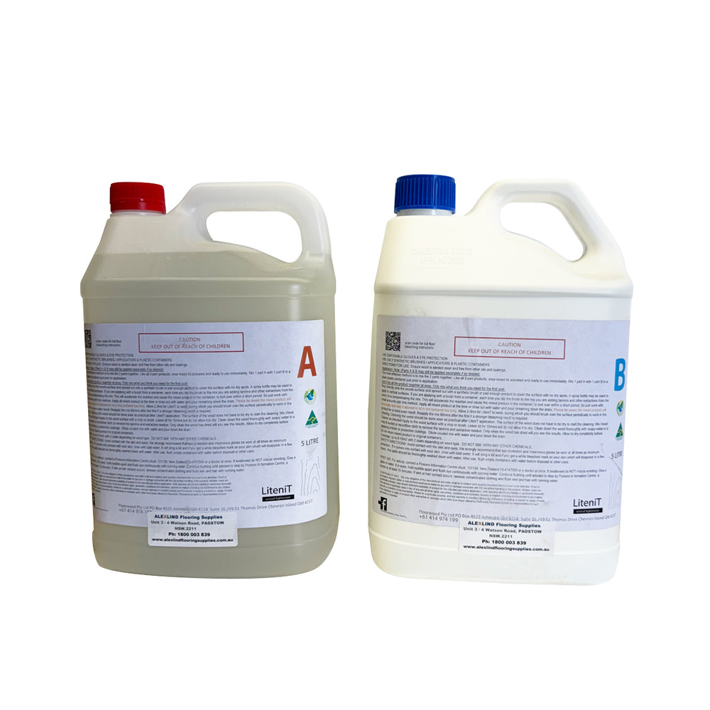 Litenit Wood Bleaching System Part A & B Kit