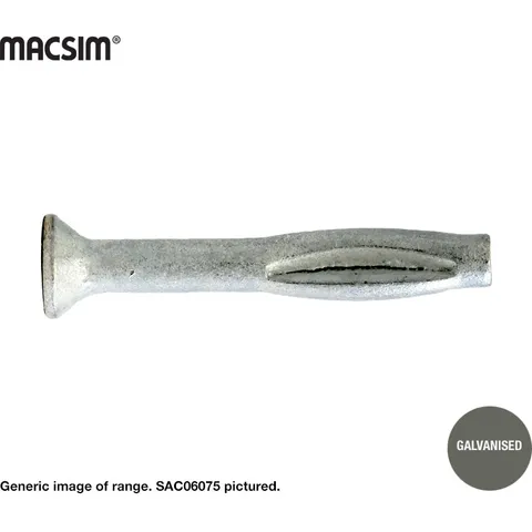 Macsim Splitz Anchor 38mm x 6mm Galvanised QTY:100