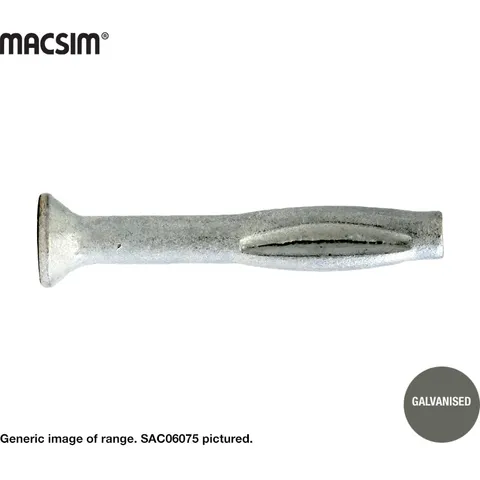 Macsim Splitz Anchor 50mm x 6mm Galvanised QTY:100