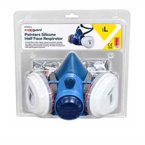 MaxiGuard Half Mask Silicone Painters Kit (Blister Pack) Large