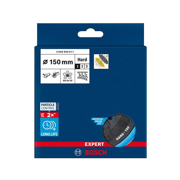 Bosch Backing Pad 150mm, EXPERT Multihole Sanding Pad, Hard - 2608900011