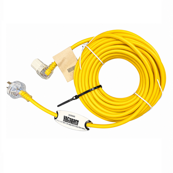 Nilfisk Alto Back Pack BV1100 Detachable Yellow Power Cord 33200685