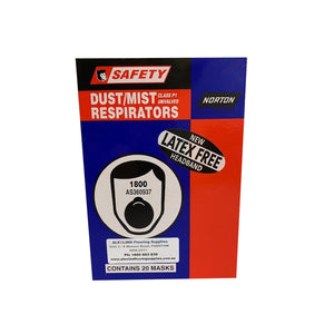 Bear 1800 Dust/Mist Respirator Class P1 Unvalved Disposable 20 Pack