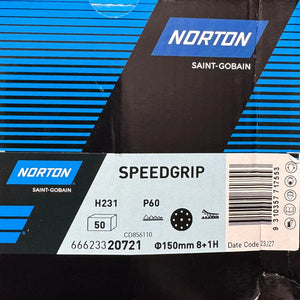 Norton Speedgrip Disc H231 150mm 8 Hole
