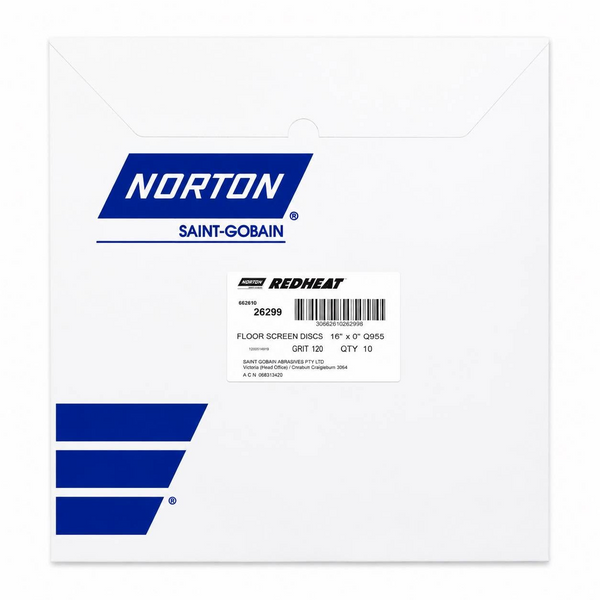 Norton Q955 Red Heat Screenbak Disc – 406mm (Pack of 10)