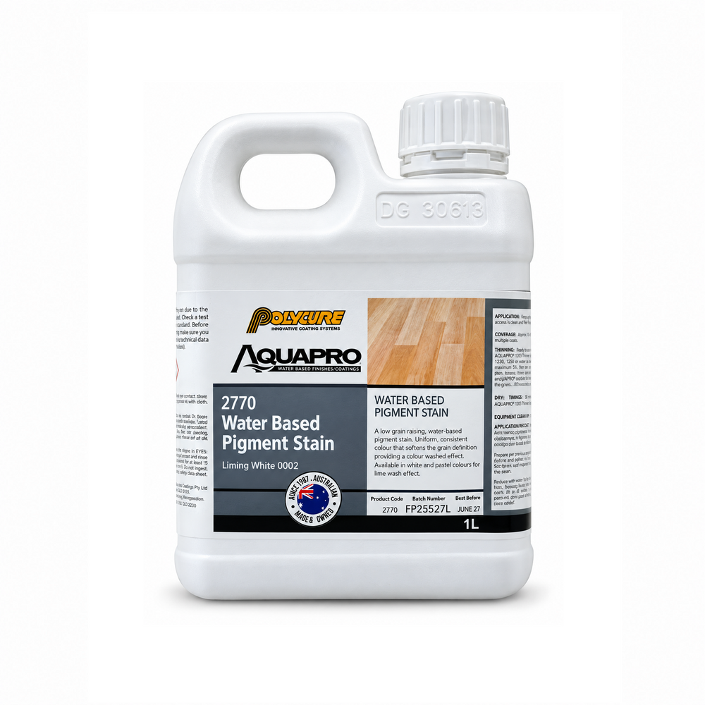 POLYCURE AQUAPRO 2770 Water Based Pigment Stain
