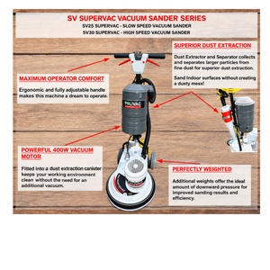 Polivac SV30 SuperVac Gen II High Speed Rotary Sander with 400 Watt Vac Motor Canister