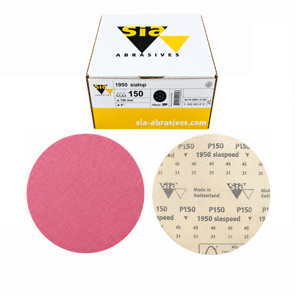 SIAspeed 1950 Abrasive Disc 150mm No Hole - 150 Grit (Box of 100)
