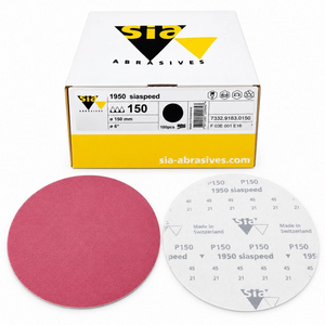 SIAspeed 1950 Abrasive Disc 150mm No Hole - 150 Grit (Box of 100)