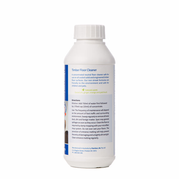 Peerless Silvan Timber Floor Cleaner 475ml Concentrated