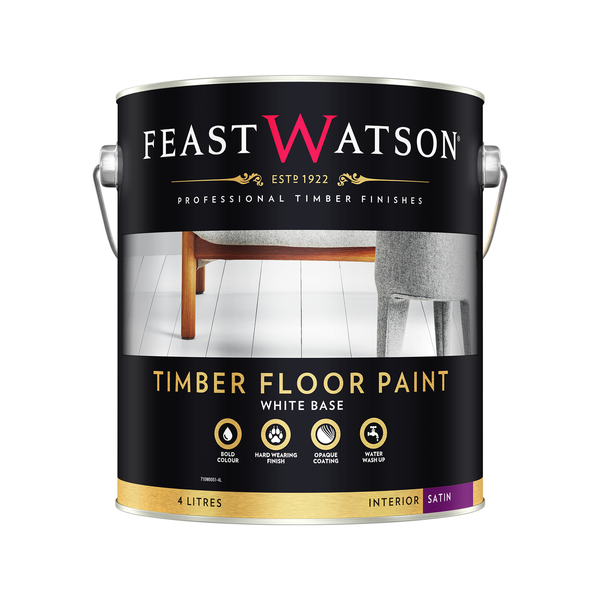 Feast Watson Timber Floor Paint White 4L