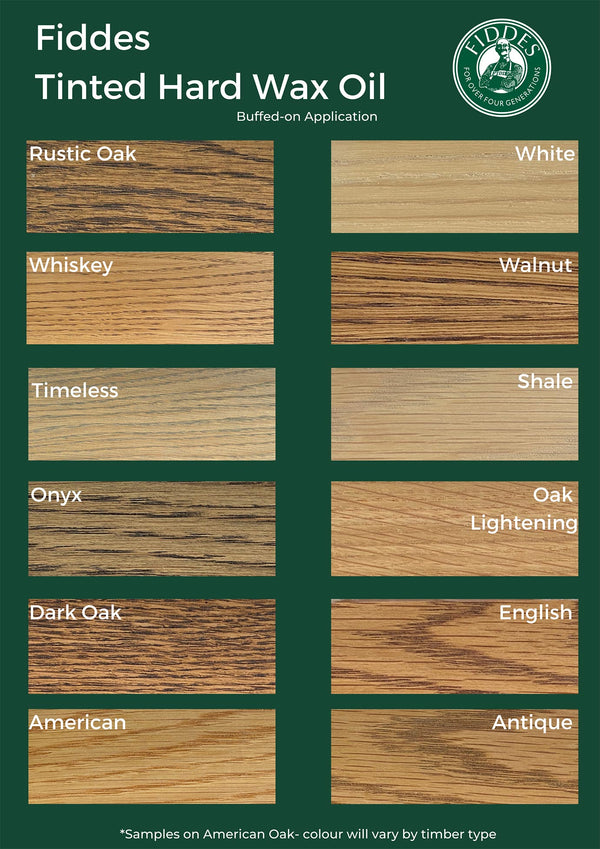 Fiddes Tinted Hard Wax Oil Colours 250ml