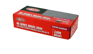 Airco ND Brads, 14 Gauge, Electro Galvanised