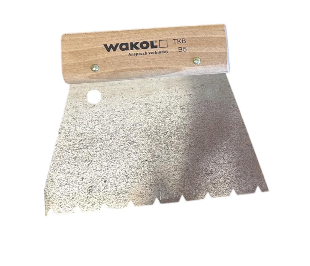 WAKOL Trowel B5 180mm V Notch Trowel 5mm