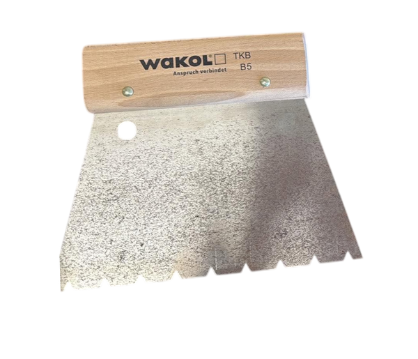 WAKOL Trowel B5 180mm V Notch Trowel 5mm