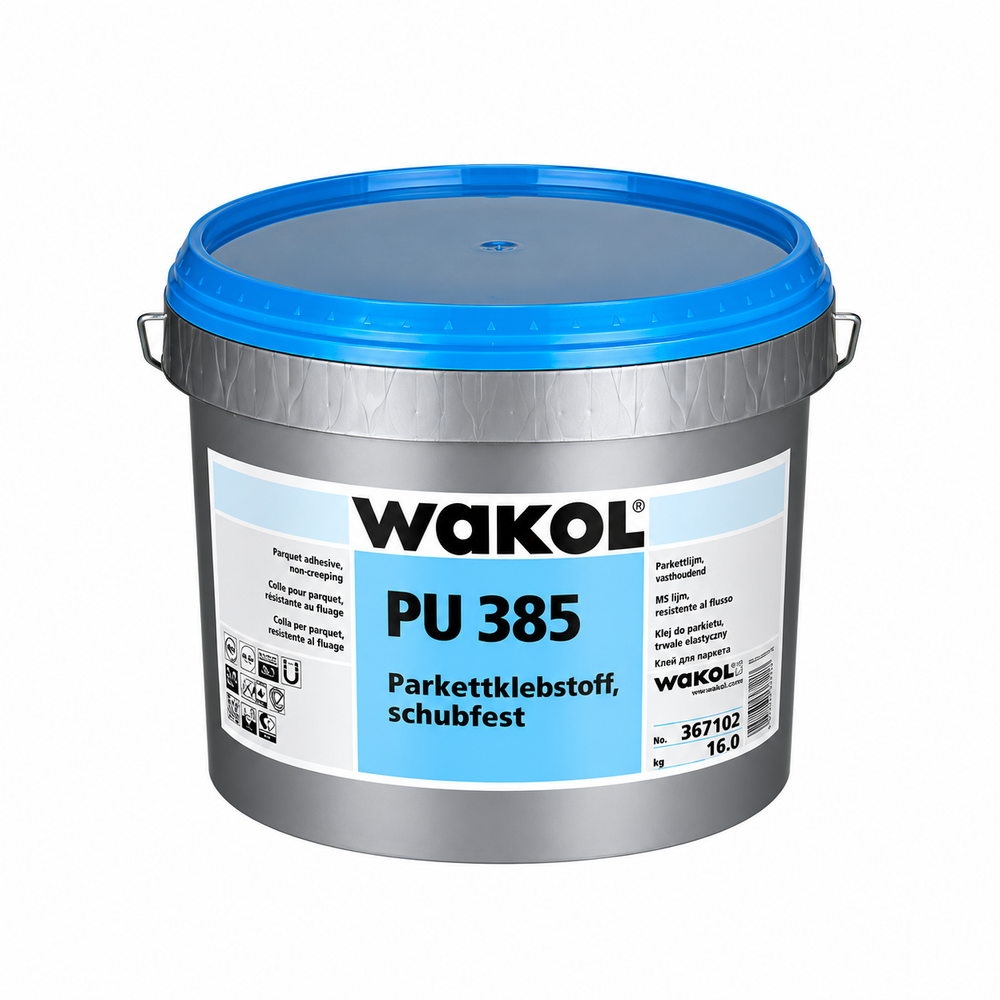 WAKOL PU 385 Parquet Adhesive, shear-resistant 16kg