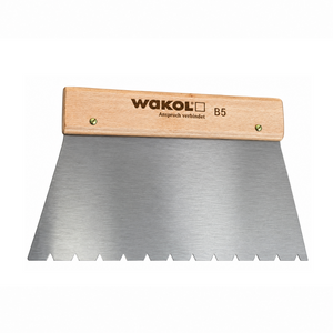 WAKOL Trowel B5 250mm V Notch 5mm