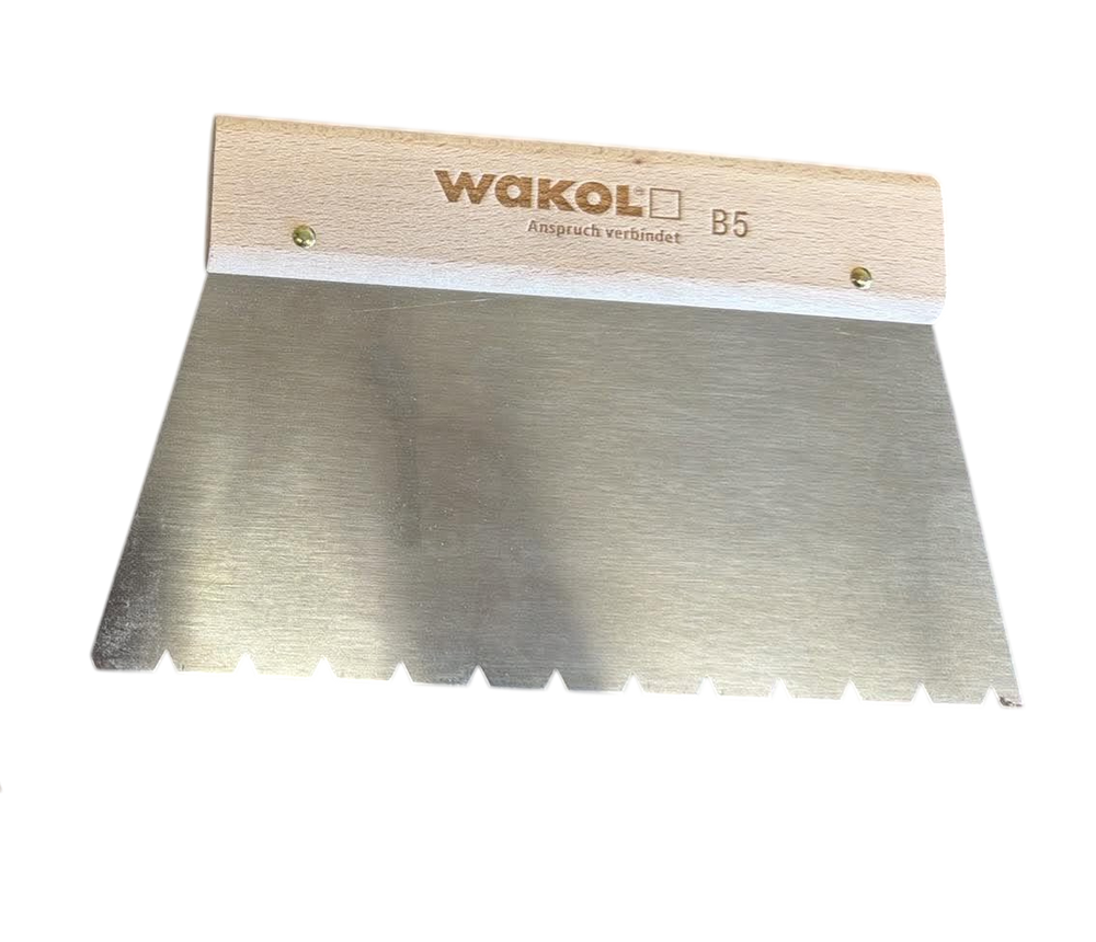WAKOL Trowel B5 250mm V Notch 5mm